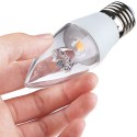 Lightme 4Pcs 5W 110-240V 420Lm C37 E27 3000K LED Bulbs