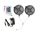 Brelong 10M 2835SMD RGB 600 LED RGB Non-waterproof Strip Light + Controller + Cable Connector + Adapter 3A EU / US 100 - 240V