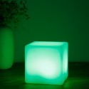 USB Rechargeable LED Cube Shape Night Light with Remote Control for Bedroom