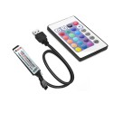 ZDM USB 5V Flexible Discoloration RGB 2835 LED String Lamp with Remote Control