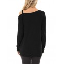 Knotted Skew Neck Sweater