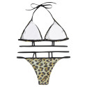 Leopard Swimwear Padded Strap Sexy Women Bikini Set