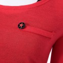 Stylish Round Collar Star Pattern Long Sleeves Women's Twinset
