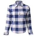 Casual Shirt Collar Long Sleeve Pocket Design Plaid Single-Breasted Women's Shirt