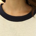 Trendy Style Round Collar Print Spliced Long Sleeve Women's T-Shirt