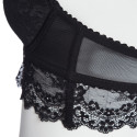 Sexy Widen Flank Ultra-thin Push UP Bra + Low Briefs Patchwork Lace Design Twinset for Women