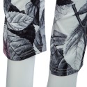 Casual Floral Print Drawstring Patchwork Long Pencil Pants for Women