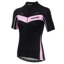XINTOWN1 Short Sleeve Quick-dry Zipper Color Printed Cycling Jersey for Women