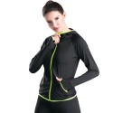 Long-sleeved Yoga Coat Sportswear Hoodie with Zipper