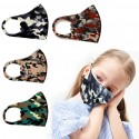 Children's Mask Dust Proof and Washable Hanging Ear Type Camouflage Masks Camouflage Orange_Fine packaging