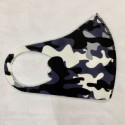 Children's Mask Dust Proof and Washable Hanging Ear Type Camouflage Masks Camouflage Green_Fine packaging