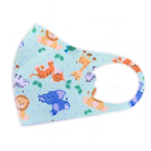 Children's Mask Dust Proof Breathable Washable Cartoon Print Hanging Ear Type Mask Elephant_Packaging-already replaced