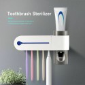 Antibacterial UV Light Toothbrush Holder Antibacterial Sterilizer Home Cleaner white