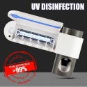 Antibacterial UV Light Toothbrush Holder Antibacterial Sterilizer Home Cleaner white