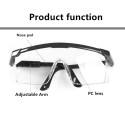 Safety Goggles Protective Transparent Protection Anti Dust Saliva Goggles Outdoor Safety Equipment black_5PCs