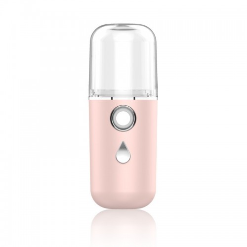 Facial Steamer Hydrating Machine Spraying Machine Face Moisturizing USB Rechargeable Spray Hydrator B-619A pink
