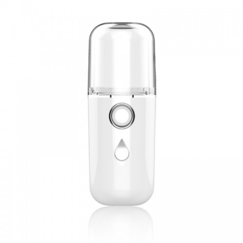 Facial Steamer Hydrating Machine Spraying Machine Face Moisturizing USB Rechargeable Spray Hydrator B-619A white