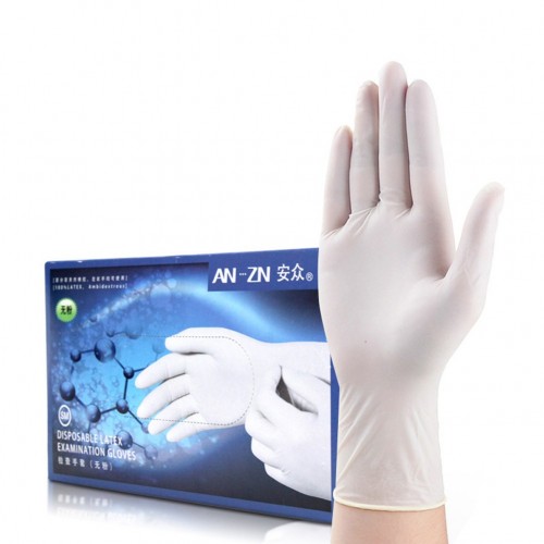 100Pcs Disposable Gloves Latex Universal Kitchen Dishwashing Medical Rubbe Gloves XS