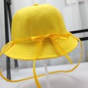 Kids Transparent TPU Detachable Protective Cover Anti-droplets Dustproof Sheild for Casual Hat yellow edge_48-50CM