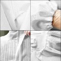 Disposable Bootie and Hood Coverall Suit Dustproof Breathable SMS Non-woven Isolation Garment 185cm