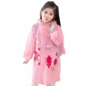 Kids Girls Boys Wide Brim Raincoat for Nursery Students Wear Pink_L