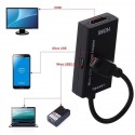 Type C & Micro USB Male to HDMI Female Adapter Cable for Cellphone Tablet TV