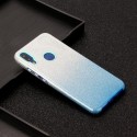 For Redmi Note 7/Note 7 pro/Note 8/Note 8 pro/8/8A Phone Case Gradient Color Glitter Powder Phone Cover with Airbag Bracket blu