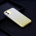 For iphone X/XS/XR/XS MAX/11/11 pro MAX Phone Case Gradient Color Glitter Powder Phone Cover with Airbag Bracket yellow
