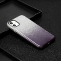 For iphone X/XS/XR/XS MAX/11/11 pro MAX Phone Case Gradient Color Glitter Powder Phone Cover with Airbag Bracket black