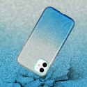 For iphone X/XS/XR/XS MAX/11/11 pro MAX Phone Case Gradient Color Glitter Powder Phone Cover with Airbag Bracket blue