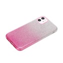 For iphone X/XS/XR/XS MAX/11/11 pro MAX Phone Case Gradient Color Glitter Powder Phone Cover with Airbag Bracket Pink