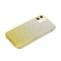 For iphone X/XS/XR/XS MAX/11/11 pro MAX Phone Case Gradient Color Glitter Powder Phone Cover with Airbag Bracket yellow