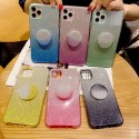 For iphone X/XS/XR/XS MAX/11/11 pro MAX Phone Case Gradient Color Glitter Powder Phone Cover with Airbag Bracket Pink
