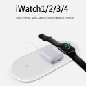 3 in 1 10W Wireless Charger Station Stand Pad for iPhone X XS For Apple Watch Airpods Charging Dock for i watch 3 for xiaomi mi