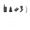 TIENGU Wireless Handheld Mini Ultra-thin Walkie Talkie FRS UHF Portable Radio Communicator Black US plug