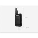 TIENGU Wireless Handheld Mini Ultra-thin Walkie Talkie FRS UHF Portable Radio Communicator Blue EU plug
