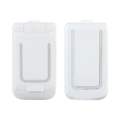 Mini Flip Mobile Phone 0.66" Smallest Cell Phone Wireless Bluetooth FM Magic Voice Handsfree Earphone for Kids white