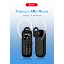 L8star 2G GSM Bm70 Mini Mobile Phone Wireless Bluetooth Earphone Cellphone Stereo Headset Unlocked GTSTAR Small Phone black