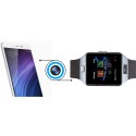 DZ09 Smart Watch Bluetooth Positioning Mobile Phone Card Pedometer Anti-Lost Wearable Device black