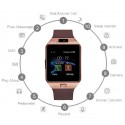 DZ09 Smart Watch Bluetooth Positioning Mobile Phone Card Pedometer Anti-Lost Wearable Device black
