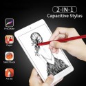 2 in 1 Stylus Pen Capacitive Screen Touch Pencil Drawing Pen for Tablet Android Smartphone red