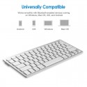 Wireless Gaming Keyboard Computer Game Universal Bluetooth Keyboard for Spanish German Russian French Korean Arabic French Whit