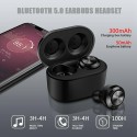 Mini TWS Wireless Earbuds Bluetooth 5.0 Headphone Sport HiFi Stereo Bass Headset - Black