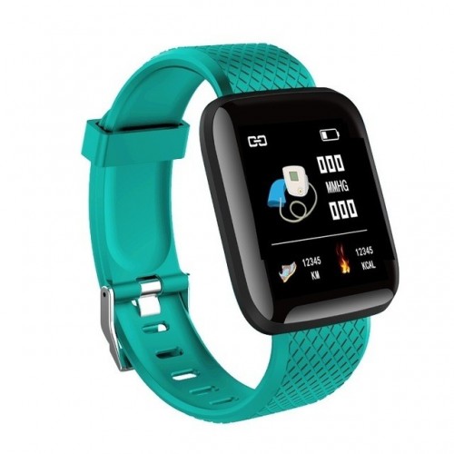 Smart Bracelet Color Screen Heart Rate Smart Band FitnessTracker IP67 Waterproof SmartWatch - Green