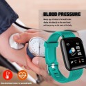 Smart Bracelet Color Screen Heart Rate Smart Band FitnessTracker IP67 Waterproof SmartWatch - Red