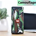 Bluetooth Speaker Portable Outdoor Loudspeaker Wireless Mini Column 3D 10W Stereo Music Surround Support FM TF Card -Camouflage