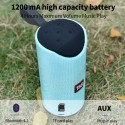 Bluetooth Speaker Portable Outdoor Loudspeaker Wireless Mini Column 3D 10W Stereo Music Surround Support FM TF Card -Camouflage