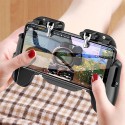 H5 Mobile Gaming Trigger - For iOS Android PUBG Controller Gamepad with Cooling Fan Black