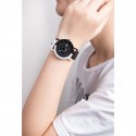 Men Women Couples Minimalist Style Cool Color Matching Quartz Watch - Black
