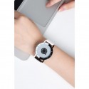 Men Women Couples Minimalist Style Cool Color Matching Quartz Watch - White